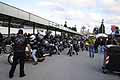 Invasione delle circa 600 moto Harley Davidson alla Fiera del Levante di Bari